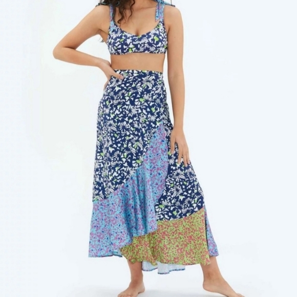 SUMMERSALT TANYA TAYLOR BEACH TO BRUNCH WRAP SKIRT